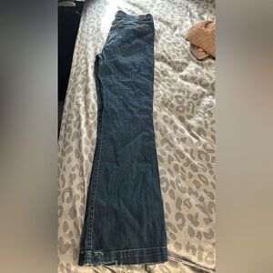 7 For All Mankind Dark Blue Boot Cut Jeans